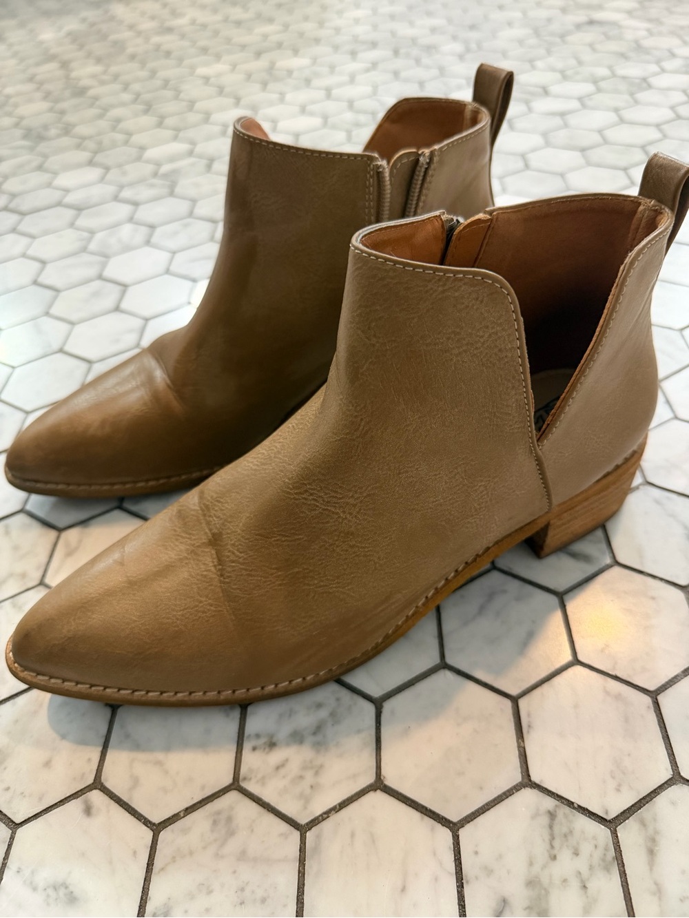 BEAST FASHION Tan Suede Ankle Shoe